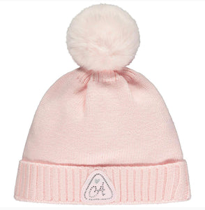 ADee ASHLEY Pale Pink Pom Pom Hat W231908