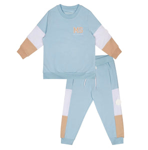 Mitch and Son TREVOR Sky Blue Mitch and son Logo Tracksuit MS24106