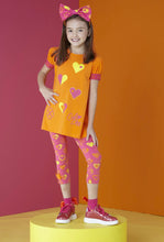 Load image into Gallery viewer, ADee MOANA Bright Orange Tape Legging Set S242512
