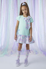 Load image into Gallery viewer, ADee NORAH Mint Bow Sweat Dress S243710

