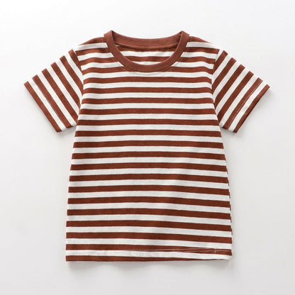 Short Sleeve Striped T Shirt