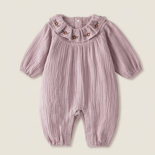Baby Floral Collar Romper