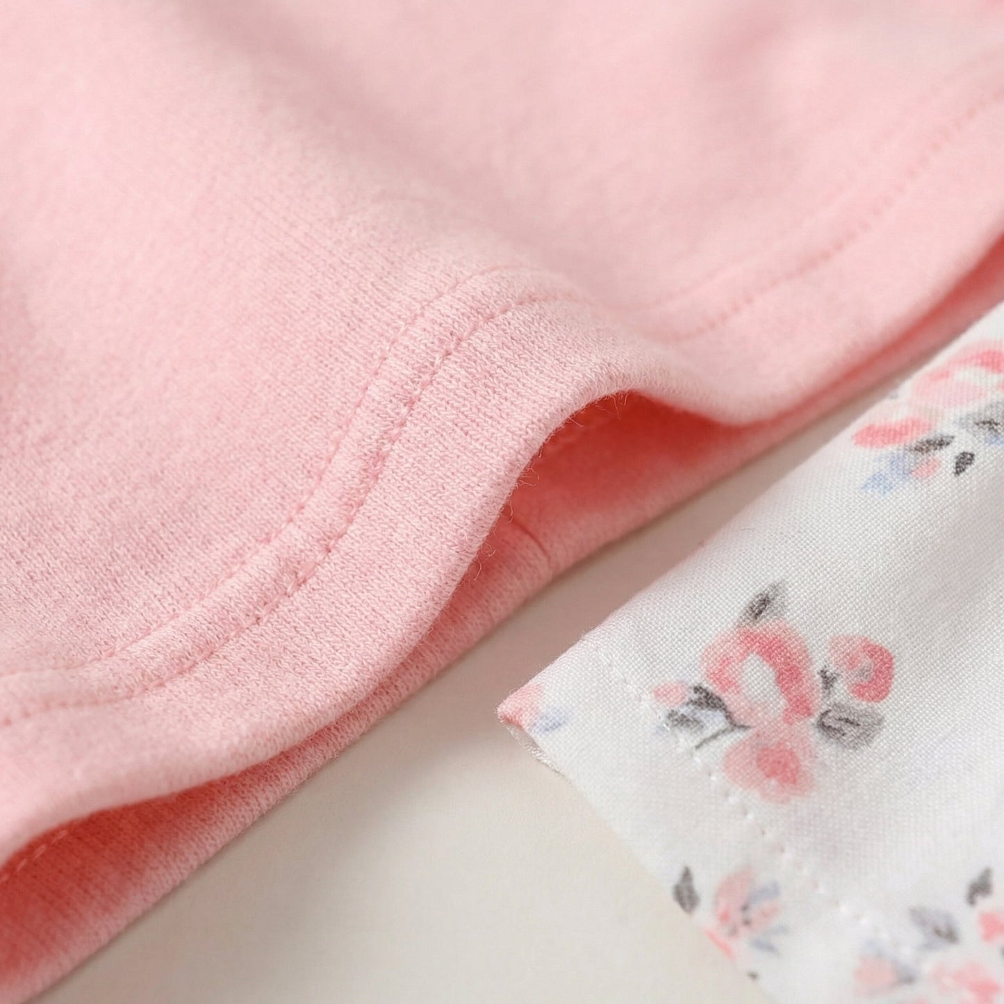 Pink Floral Bow Dress Set