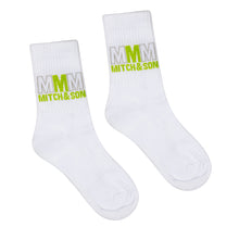 Load image into Gallery viewer, Mitch And Son WEST Bright White Sports Sock MS320
