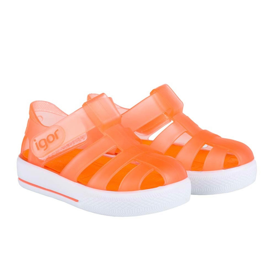 Igor Orange Velcro Jelly Sandal S10171-168 PRE ORDER
