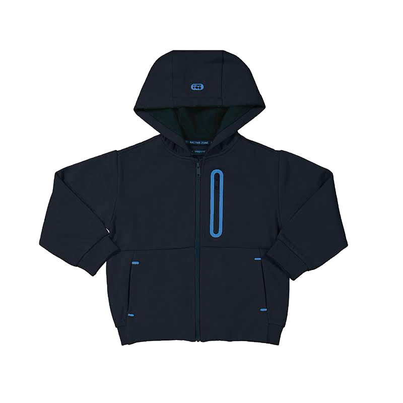 Mayoral Blue Black Zip Up Tracksuit & T-Shirt Set 4477