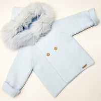 Martin Aranda Pale Blue Knitted Cardigan/Coat