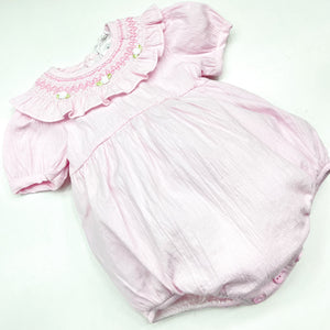 Deolinda Baby Girls Rose embroidered Romper DBV24525