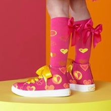 Load image into Gallery viewer, ADee JAZZY Hot Pink Printed Canvas High Top S245102
