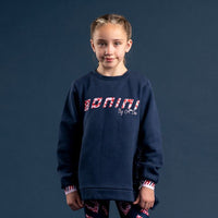 Bonini STRIVE Navy Blue Tape Cuff Sweatshirt BNA214