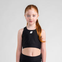 Bonini ASPIRE Black Crop Sports Top BNC004