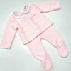 Sardon Pink Knitted Jumper And Pants Set 024MC198