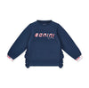 Bonini STRIVE Navy Blue Tape Cuff Sweatshirt BNA214