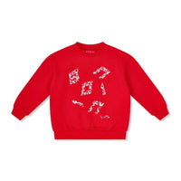 Bonini VICTORY Red Letter Print Sweatshirt BNA215