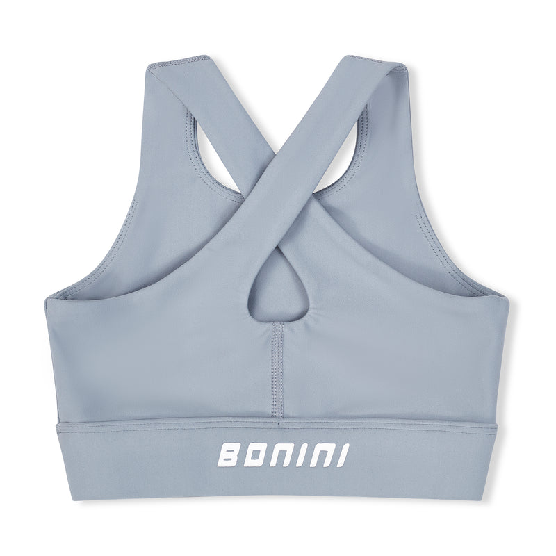 Bonini ASPIRE Grey Crop Sports Top BNA004