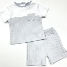 Load image into Gallery viewer, Blues Baby Boys Grey Cable Short Set BB1274A
