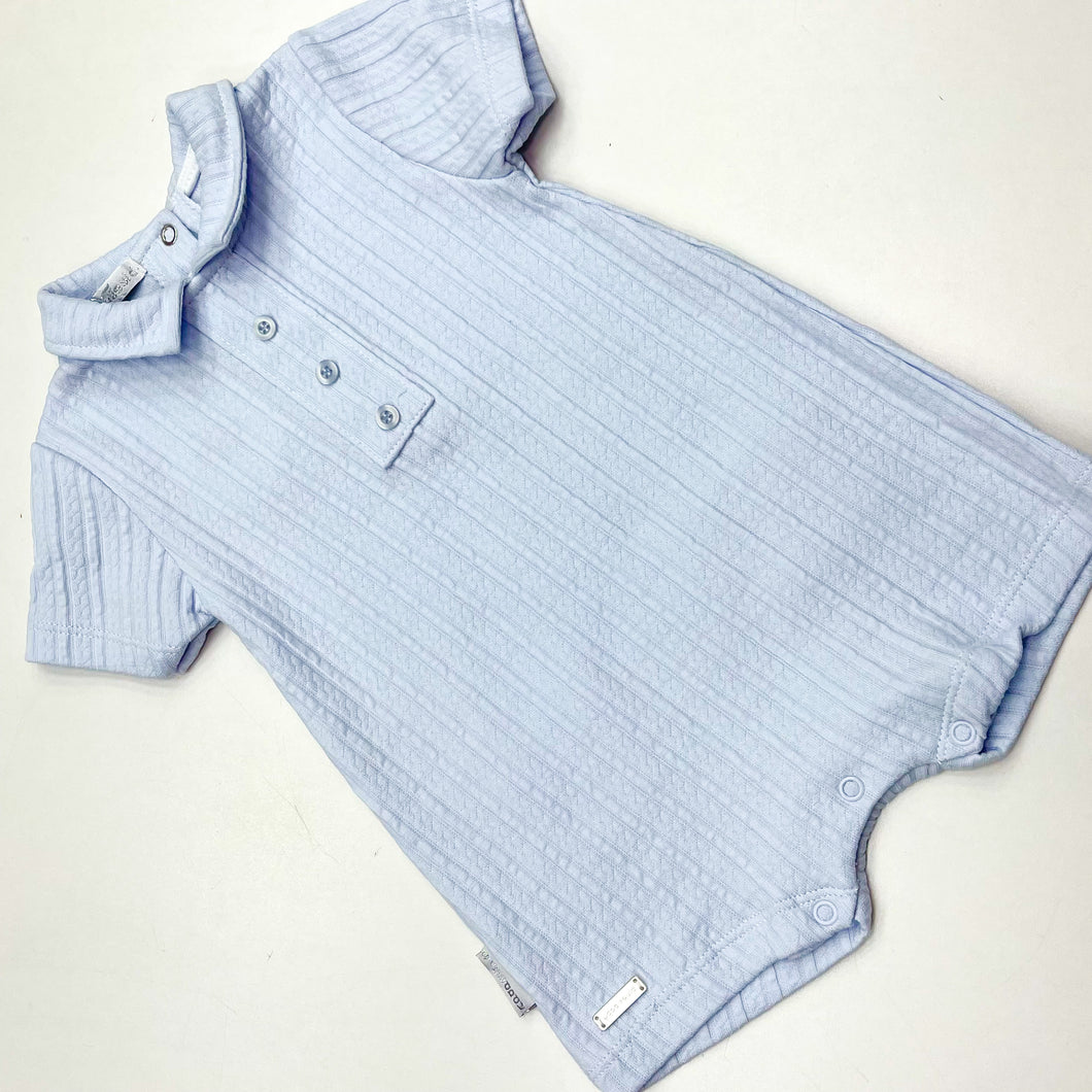 Blues Baby Blue Cable Romper BB1275