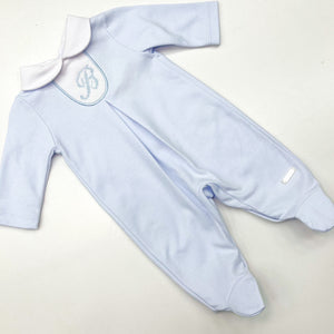Blues Baby Blue Cotton Baby Grow BB0035