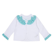Load image into Gallery viewer, Little A KALY White Jersey Cardy LA24201
