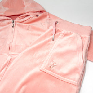 Juicy Couture Peach Wide Leg zip Up Tracksuit