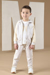 Mitch & Son ALBIE Beige Zipper Tracksuit MS24404