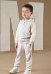 Mitch & Son ALBIE Beige Zipper Tracksuit MS24404