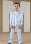 Mitch & Son ALBIE Pale Blue Zipper Tracksuit MS24404