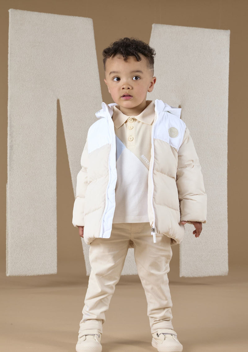 Mitch & Son ALFIE Beige Padded Jacket MS24401