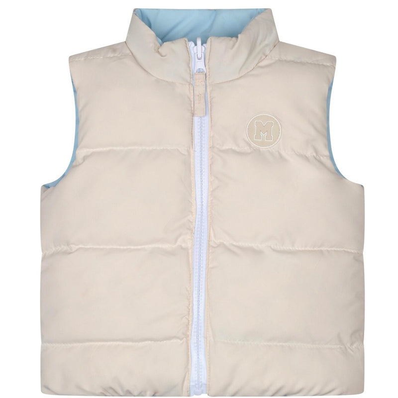 Mitch & Son ANDY Pale Blue Reversible Gilet MS24402