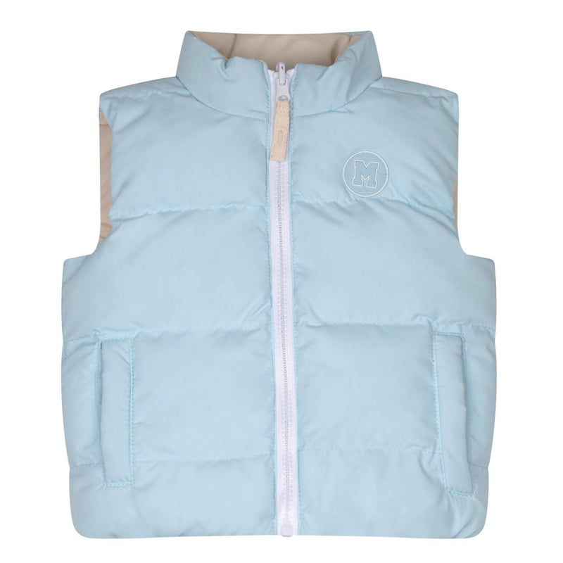 Mitch & Son ANDY Pale Blue Reversible Gilet MS24402