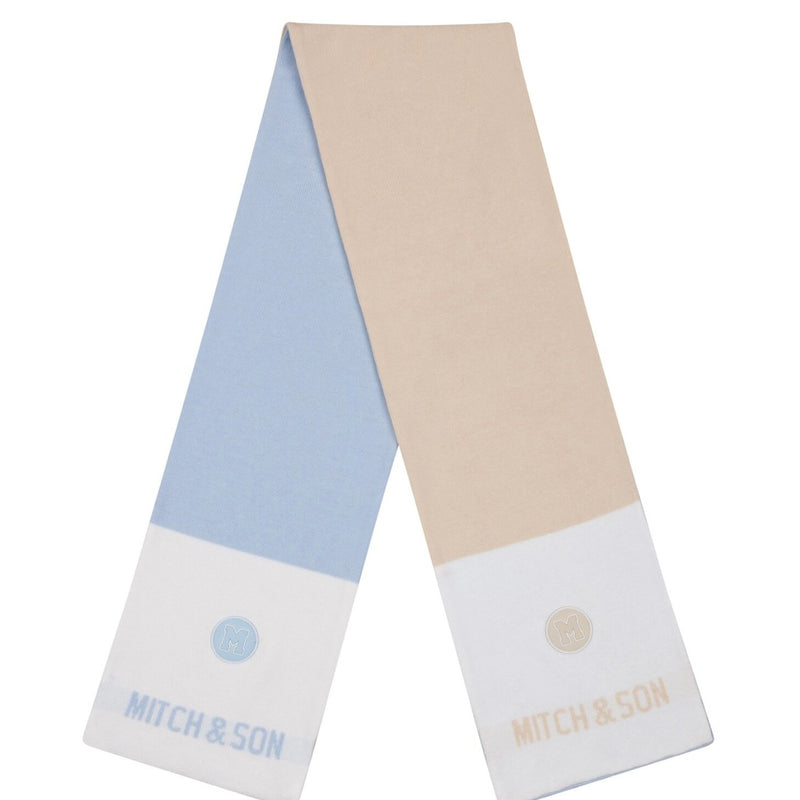 Mitch & Son AXWELL Pale Blue Reversible Scarf MS24418