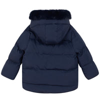 Mitch & Son BARRY Navy Blue Padded Faux Fur Jacket MS24501