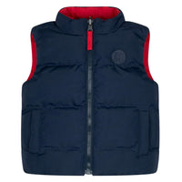 Mitch & Son BARKER Navy Blue Reversible Gilet MS24503