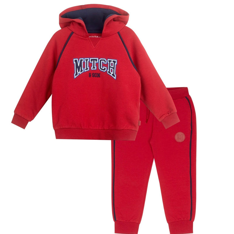 Mitch & Son BENNY Red Hoody Tracksuit MS24505