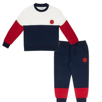 Mitch & Son BOBBY Navy Drop Shoulder Tracksuit MS24506