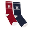 Mitch & Son BENNET Red Navy 2 Pack Socks MS24518