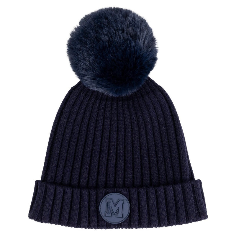 Mitch & Son BROOKS Navy Blue Knitted Pom Pom Hat MS24519