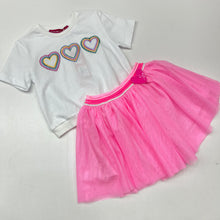 Load image into Gallery viewer, Agatha Pink Heart Tulle Skirt And Top Set 7TS6626 7SA1232
