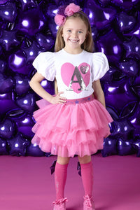 ADee TABITHA Hot Pink Tutu Skirt Set W244521