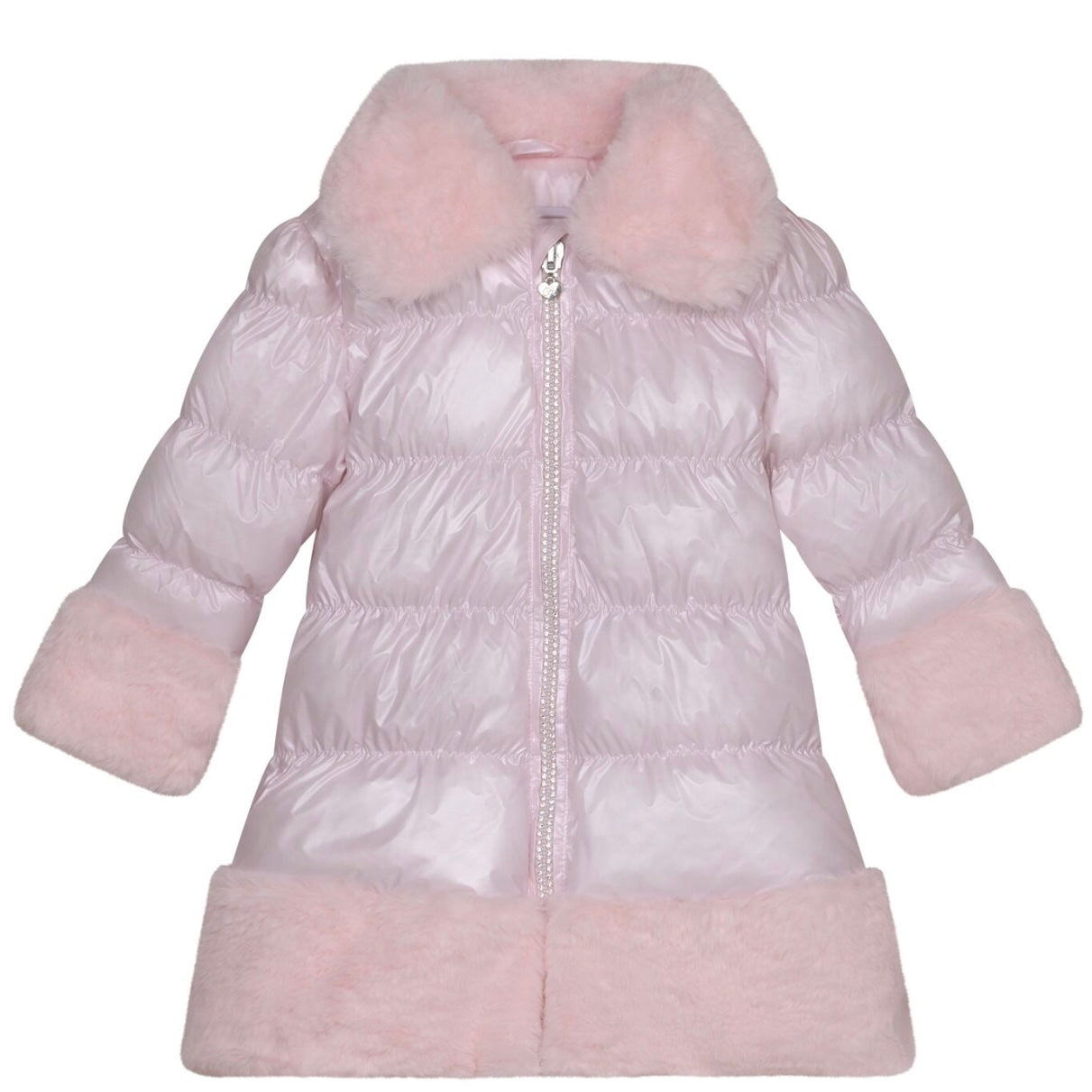ADee SARAH Pink Jacket With Fur Trim W243206 – Scamps Kidswear ADee SARAH Pink Jacket With Fur Trim W243206 – Scamps Kidswear