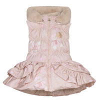 ADee STORMI Beige Faux Fur Teddy Print Gilet W243305