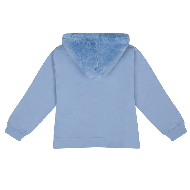 ADee PEACHES Iced Blue Faux Fur Detail Hoody Set W241503