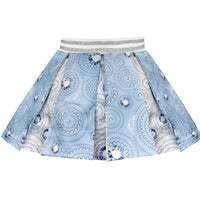 ADee PHILLIS Iced Blue Diamond Print Skirt Set W241527