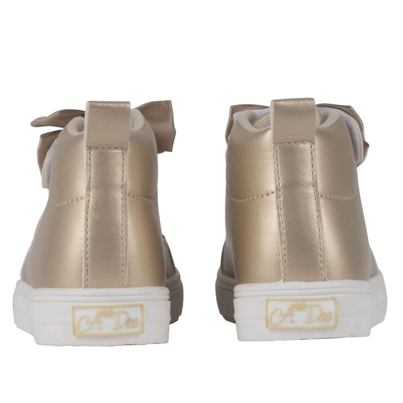 ADee BOWTIQUE Light Gold Bow High Top W245103