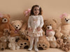 Little A GLORIA Snow White Bear Print Frill Dress LA24310