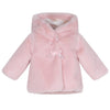 Little A GABRIELLA Baby Pink Faux Fur Hooded Jacket LA24304