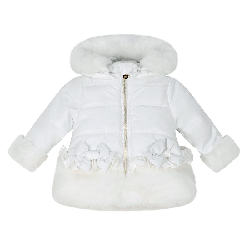 Little A HONEY Snow White Faux Fur Padded Jacket LA24301