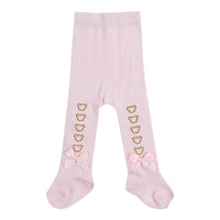 Little A GLADYS Baby Pink Diamanté Bear Tights LA24317