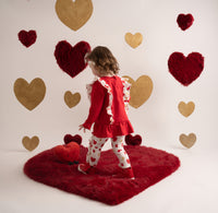 Little A HOLLY Red Heart Print Legging Set LA24404