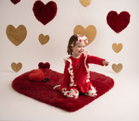 Little A HOLLY Red Heart Print Legging Set LA24404